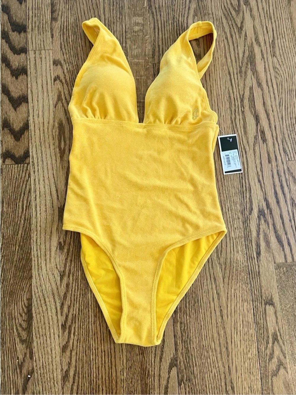 NWT $120 Juicy Couture Black Label One Piece Swimsuit * Minor Imperfection*